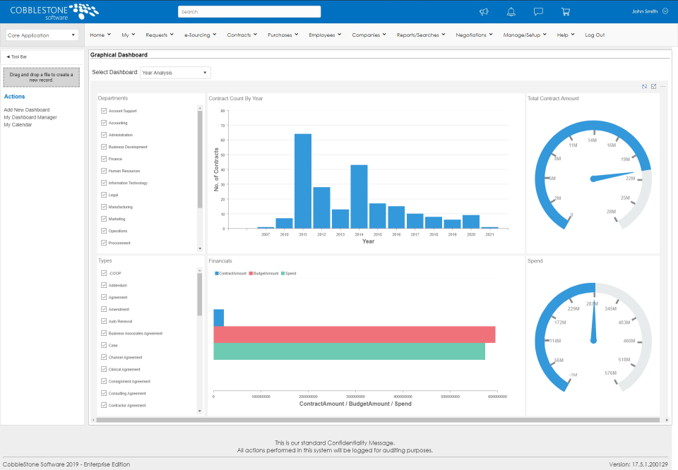 screenshot of CobbleStone Contract Insight